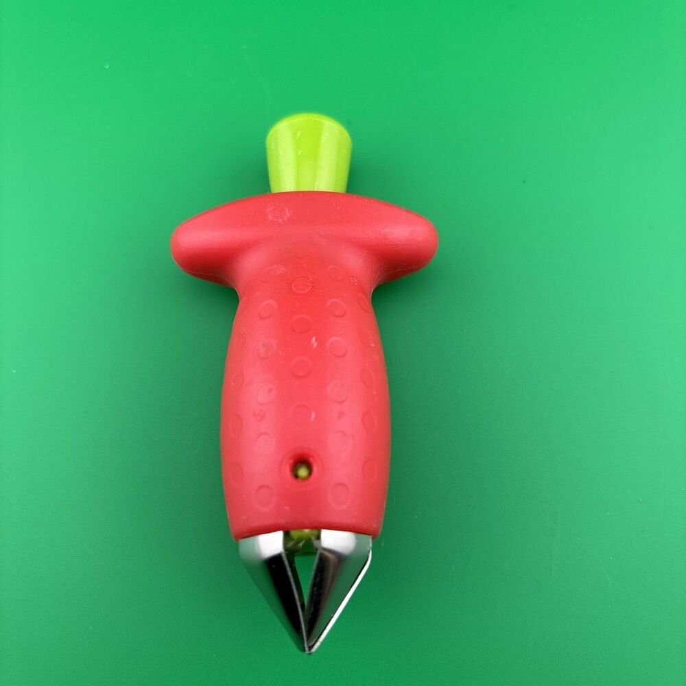 Stem Gem Strawberry Huller Red/Green – Easy Fruit Berry Stem Remover
